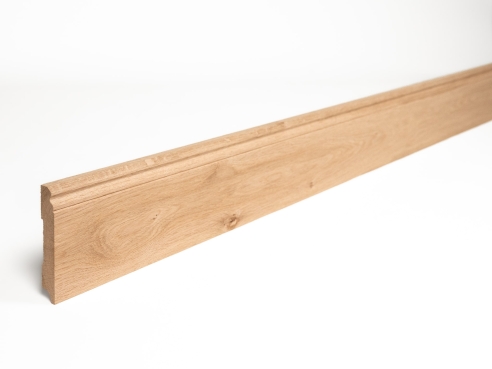 Plinthes Chêne A/B 20x130 non traité 1,5-2,5m Profil Hamburger Altdeutsch Altberliner